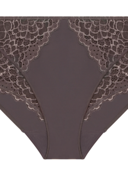 Simone Perele Caresse vyšší kalhotky 12A770 Graphite Grey