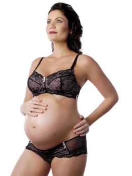 HotMilk Chic Pink-Black kojicí podprsenka