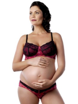 HotMilk Mystery Cerise/Black kojicí podprsenka