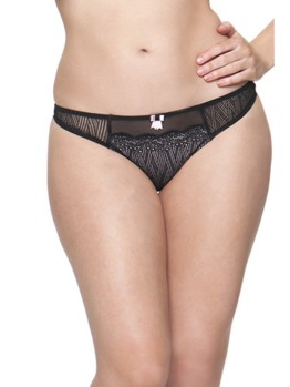 Curvy Kate Roxie Black Sherbet tanga