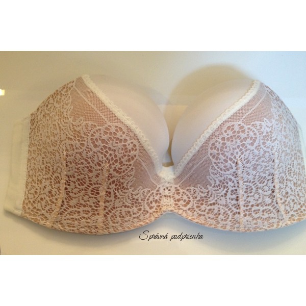 Wonderbra Ultimate Strapless Ivory Lace podprsenka ♥ Spravna podprsenka